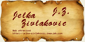 Jelka Zivlaković vizit kartica